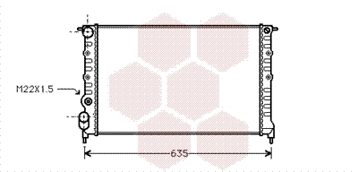Chłodnica silnika Renault 19 1 B53, C53