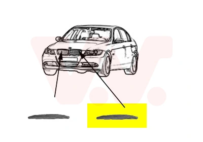 Listwa ochronna maski do BMW 3 E91