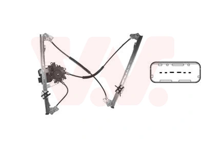 Do koszyka Mechanizm podnoszenia szyby drzwi przednich lewych Renault Laguna II KG0, KG1