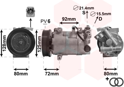 4300K489 VAN Wezel Sprężarka klimatyzacji