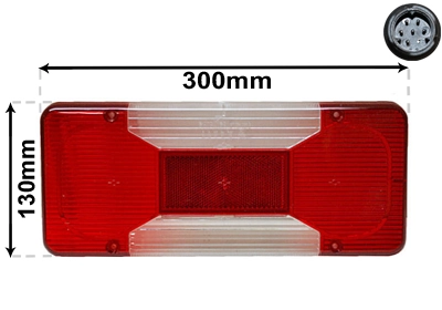 Do koszyka 69500032 Iveco Lampa zespolona tylna lewa