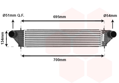 Chłodnica intercoolera Mitsubishi Eclipse GK, GL