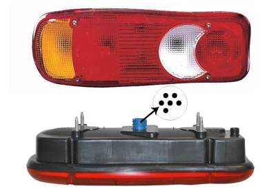 Lampa zespolona tylna lewa Citroen Jumper platforma pokładowa (250) (2006 - 2026) cena, od 56,30 USD