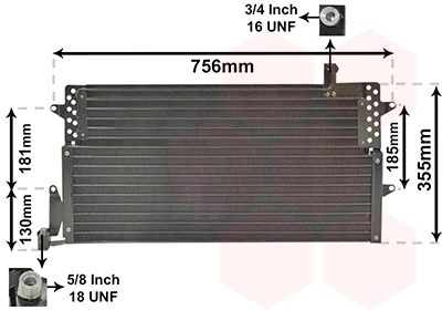 Chłodnica klimatyzacji Volkswagen Passat B3, B4