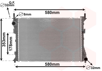 Chłodnica silnika Ford 1363013 cena, od 105,24 USD
