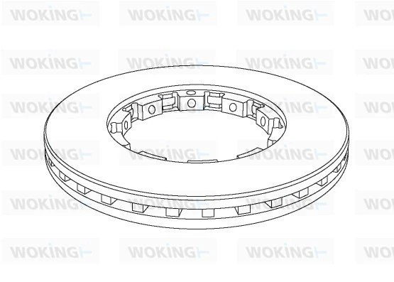 Tarcza hamulcowa przednia do DAF 105 XF 