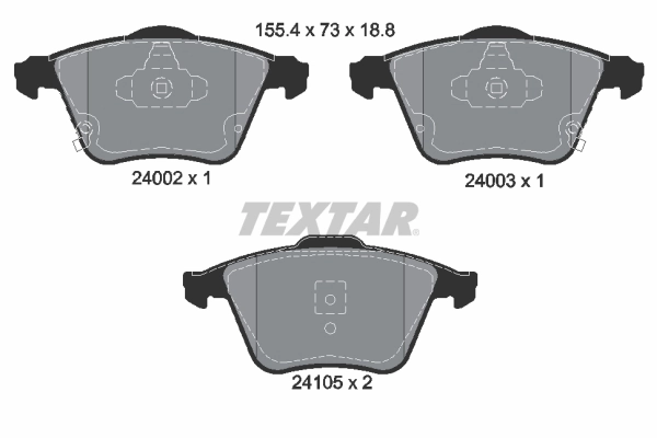 Klocki hamulcowe przednie tarczowe Mazda 6 MPS sedana (GG) (2005 - 2007) cena, od 48,03 USD