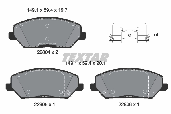 2280401 Textar