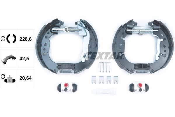 Do koszyka 68327149AA Chrysler Klocki hamulcowe tylne bębnowe