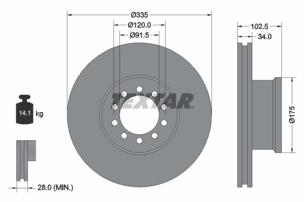 Tarcza hamulcowa przednia Mercedes A9704210612 cena, od 89,65 USD