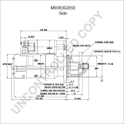 Do koszyka M93R3026SE Prestolite Rozrusznik