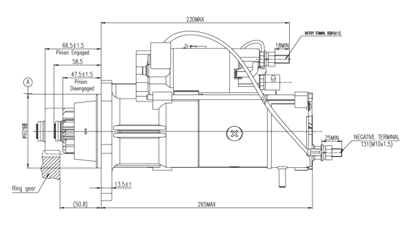 Do koszyka M90R3547SE Prestolite Rozrusznik
