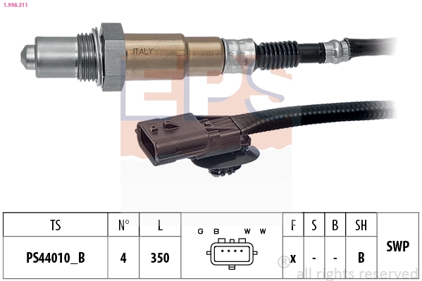 Sonda lambda czujnik tlenu przed katalizatorem Magneti Marelli OSM112