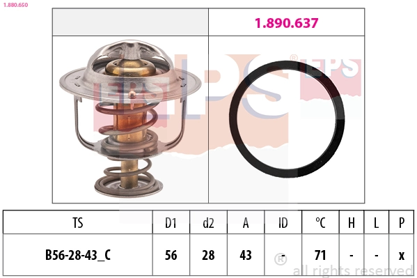 Termostat General Motors 93180077 cena, od 17,55 USD