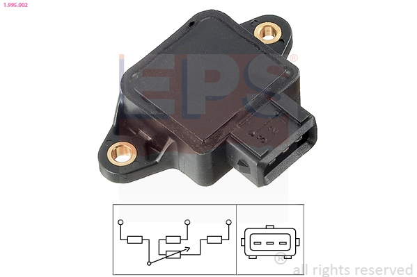 Czujnik położenia przepustnicy (potencjometr) Volvo 3451671 cena, od 9,34 USD