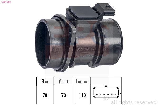 Czujnik przepływu powietrza, przepływomierz powietrza M.A.F. Opel 4416861 cena, od 49,57 USD