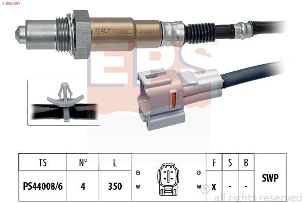 Sonda lambda, czujnik tlenu Suzuki Liana 