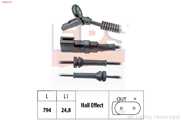 Czujnik ABS przedni do Ford Fusion  JU