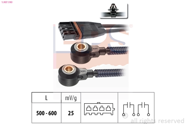  Czujnik stukowy (czujnik spalania stukowego) BMW 3 