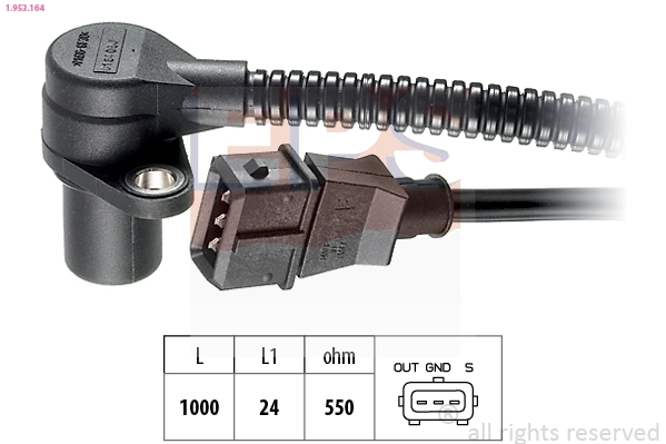 Czujnik położenia wału korbowego Opel Kadett E