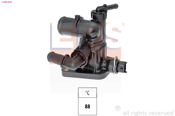 Obudowa termostatu Peugeot/Citroen 55233327 cena, od 24,71 USD