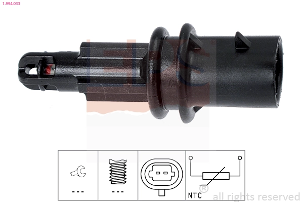 Czujnik temperatury powietrza wlotowego do Opel Vectra B 36