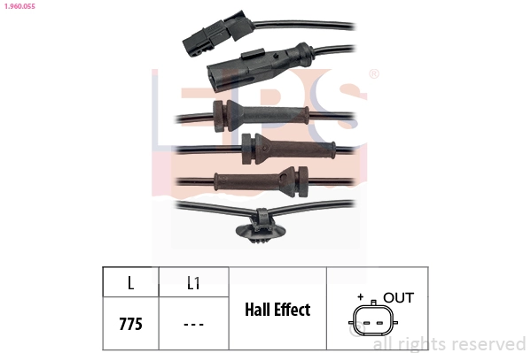 Czujnik ABS przedni Renault Megane II sedana (LM0, LM1) (2003 - 2012) cena, od 26,57 USD