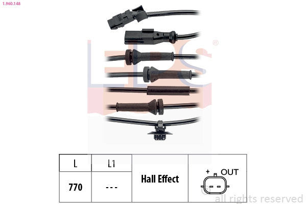 Czujnik ABS przedni Renault Kangoo II minivan (KW0, KW1) (2008 - 2021) cena, od 36,75 USD