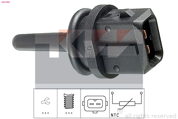 Czujnik temperatury powietrza wlotowego Opel Sintra 