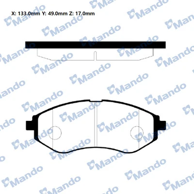 Klocki hamulcowe przednie tarczowe Chevrolet Aveo II