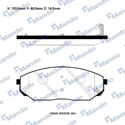 Klocki hamulcowe przednie tarczowe KIA Sorento I SUV (JC) (2002 - 2006) cena, od 31,69 USD