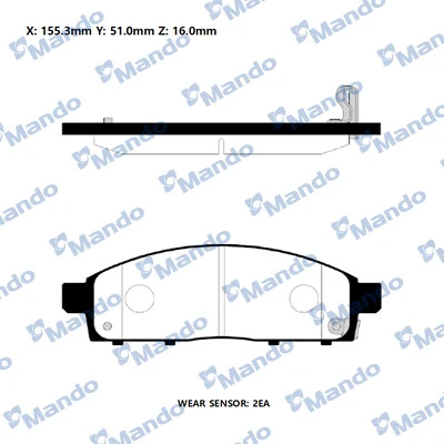 Klocki hamulcowe przednie tarczowe Mitsubishi L 200 IV