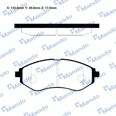 Klocki hamulcowe przednie tarczowe Daewoo Leganza sedana (KLAV) (1997 - 2004) cena, od 26,82 USD