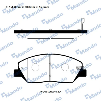 Klocki hamulcowe przednie tarczowe KIA Sorento II SUV (XM) (2009 - 2014) cena, od 27,86 USD