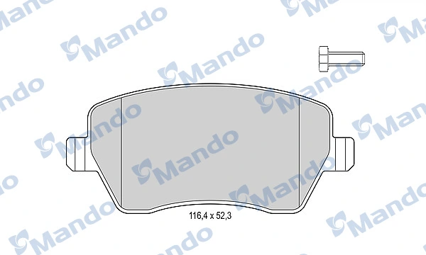 Do koszyka 1617266380 Peugeot/Citroen Klocki hamulcowe przednie tarczowe
