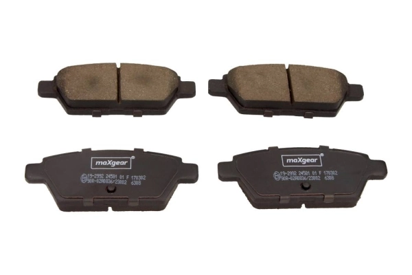 Okładziny (klocki) do hamulców tarczowych tylne Mazda 6 MPS sedana (GG) (2005 - 2007) cena, od 27,36 USD