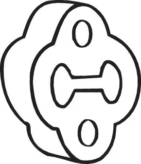 Poduszka mocowania tłumika Mazda 6 GG