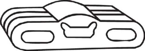 Do koszyka Poduszka mocowania tłumika Opel Kadett E 35, 36, 45, 46
