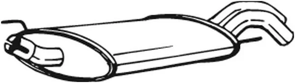 Tłumik, tylna część do Volkswagen Golf 1H1