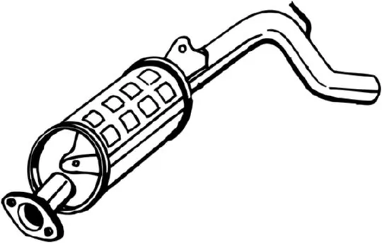 Tłumik, tylna część Daewoo Tico KLY3