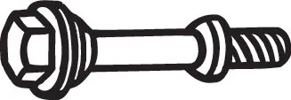 258943 Bosal Śruba układu wydechowego (tłumika)