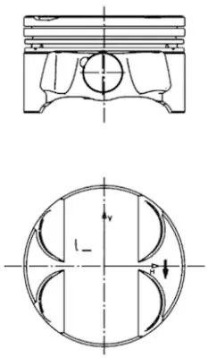 Tłok, komplet na 1 cylinder, 2. naprawa (+0,50) do BMW X3 E83