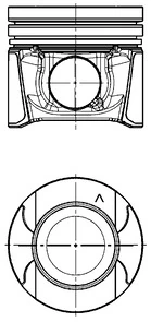 Tłok, komplet do jednego cylindru, STD General Motors 93168022 cena, od 110,32 USD