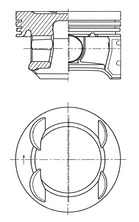 Tłok, komplet do jednego cylindru, STD do Opel Corsa D S07