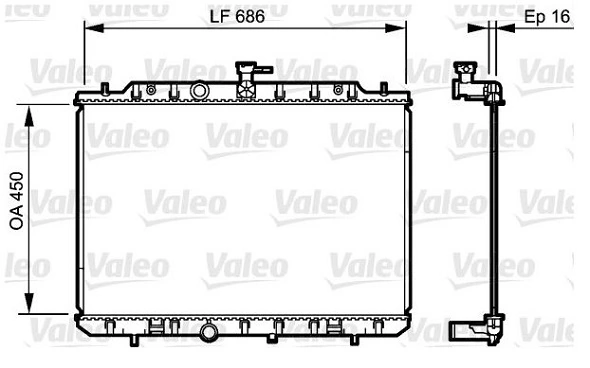 Chłodnica silnika do Nissan X-Trail  T31