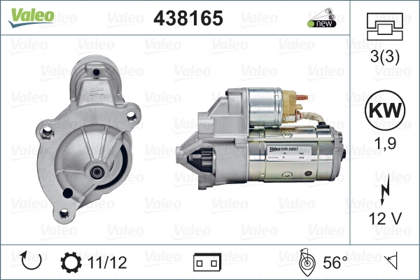 Rozrusznik 438165 VALEO