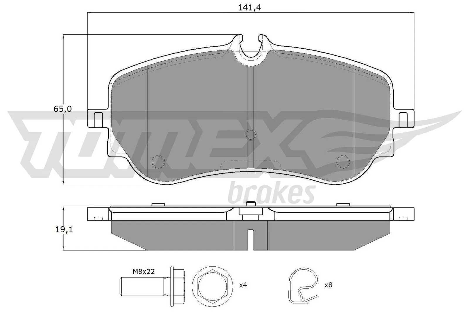 Okładziny (klocki) do hamulców tarczowych tylne Volkswagen AMAROK ulec poprawie (2HA, 2HB, S1B, S6B, S7A, S7B) (2010 - 2026) cena, od 46,92 USD