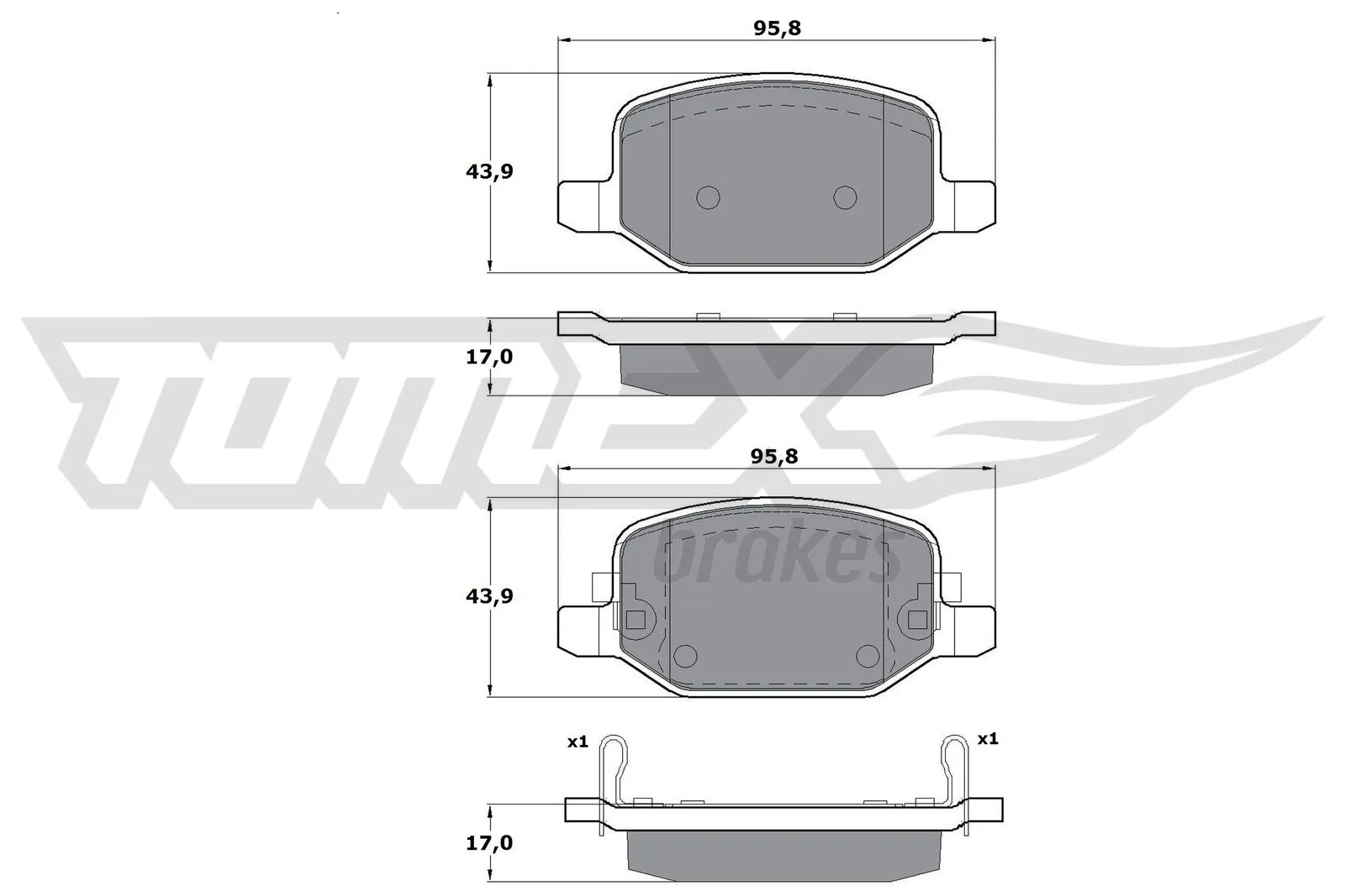 Okładziny (klocki) do hamulców tarczowych tylne Peugeot/Citroen 1623064080 cena, od 22,54 USD