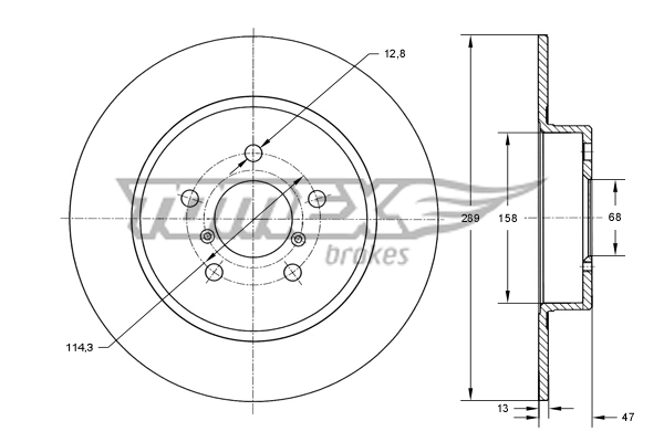  Tarcza hamulcowa tylna Renault CAPTUR 2