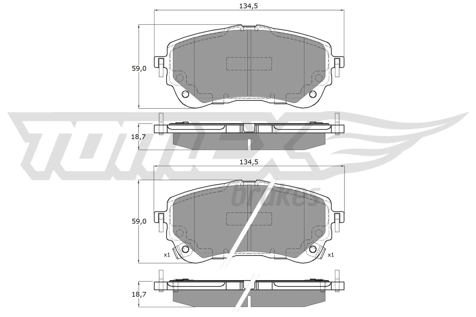 Klocki hamulcowe przednie tarczowe Toyota Corolla sedana (E21) (2019 - 2026) cena, od 35,66 USD